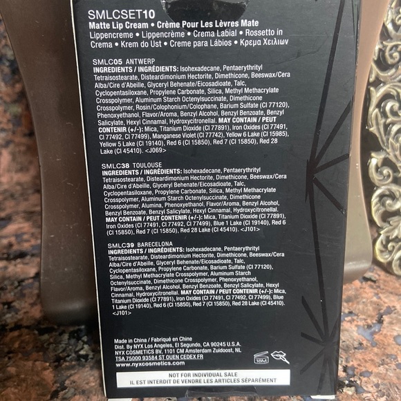 NYX Cosmetics Soft Matte Lip Cream ( Antwerp Toulouse Barcelona ) BRAND NEW - Picture 4 of 4